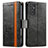 Funda de Cuero Cartera con Soporte Carcasa S02D para Samsung Galaxy Quantum2 5G