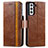 Funda de Cuero Cartera con Soporte Carcasa S02D para Samsung Galaxy S21 FE 5G