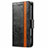 Funda de Cuero Cartera con Soporte Carcasa S02D para Samsung Galaxy S21 Ultra 5G