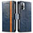 Funda de Cuero Cartera con Soporte Carcasa S02D para Xiaomi Redmi Note 10 Pro Max