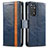 Funda de Cuero Cartera con Soporte Carcasa S02D para Xiaomi Redmi Note 11 4G (2022)