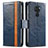 Funda de Cuero Cartera con Soporte Carcasa S02D para Xiaomi Redmi Note 9