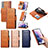 Funda de Cuero Cartera con Soporte Carcasa S03D para Samsung Galaxy S21 FE 5G