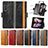 Funda de Cuero Cartera con Soporte Carcasa S03D para Samsung Galaxy Z Fold3 5G