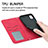 Funda de Cuero Cartera con Soporte Carcasa S04D para Samsung Galaxy Note 10 Plus 5G