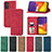 Funda de Cuero Cartera con Soporte Carcasa S04D para Samsung Galaxy S23 FE 5G