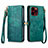 Funda de Cuero Cartera con Soporte Carcasa S05D para Apple iPhone 14 Pro Max