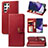 Funda de Cuero Cartera con Soporte Carcasa S05D para Samsung Galaxy S21 Ultra 5G