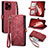 Funda de Cuero Cartera con Soporte Carcasa S06D para Apple iPhone 13 Pro Max