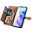 Funda de Cuero Cartera con Soporte Carcasa S06D para Huawei Honor X7a