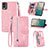 Funda de Cuero Cartera con Soporte Carcasa S06D para Nokia C210