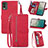 Funda de Cuero Cartera con Soporte Carcasa S06D para Nokia C210