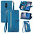 Funda de Cuero Cartera con Soporte Carcasa S06D para Nokia C3