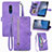 Funda de Cuero Cartera con Soporte Carcasa S06D para Nokia C3