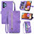 Funda de Cuero Cartera con Soporte Carcasa S06D para Samsung Galaxy M32 5G