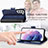 Funda de Cuero Cartera con Soporte Carcasa S06D para Samsung Galaxy S21 Plus 5G