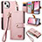 Funda de Cuero Cartera con Soporte Carcasa S07D para Apple iPhone 14 Plus