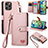 Funda de Cuero Cartera con Soporte Carcasa S07D para Apple iPhone 14 Pro