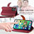 Funda de Cuero Cartera con Soporte Carcasa S07D para Apple iPhone 15 Pro Max