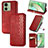 Funda de Cuero Cartera con Soporte Carcasa S09D para Motorola Moto Edge 40 5G