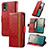 Funda de Cuero Cartera con Soporte Carcasa S10D para Nokia C32