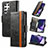 Funda de Cuero Cartera con Soporte Carcasa S10D para Samsung Galaxy S23 Ultra 5G