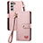 Funda de Cuero Cartera con Soporte Carcasa S15D para Samsung Galaxy S22 5G