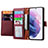 Funda de Cuero Cartera con Soporte Carcasa S15D para Samsung Galaxy S22 Plus 5G