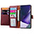 Funda de Cuero Cartera con Soporte Carcasa S15D para Samsung Galaxy S22 Ultra 5G