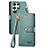 Funda de Cuero Cartera con Soporte Carcasa S15D para Samsung Galaxy S23 Ultra 5G