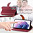 Funda de Cuero Cartera con Soporte Carcasa S16D para Samsung Galaxy S22 5G