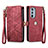 Funda de Cuero Cartera con Soporte Carcasa S17D para Motorola Moto Edge Plus (2022) 5G