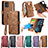 Funda de Cuero Cartera con Soporte Carcasa S17D para Motorola Moto G14