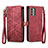 Funda de Cuero Cartera con Soporte Carcasa S17D para Nokia G400 5G