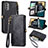 Funda de Cuero Cartera con Soporte Carcasa S17D para Nokia G400 5G