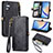 Funda de Cuero Cartera con Soporte Carcasa S17D para Samsung Galaxy A34 5G