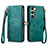 Funda de Cuero Cartera con Soporte Carcasa S17D para Samsung Galaxy S22 Plus 5G