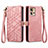 Funda de Cuero Cartera con Soporte Carcasa S18D para Motorola Moto Edge 30 Fusion 5G