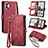 Funda de Cuero Cartera con Soporte Carcasa S18D para Nothing Phone 2