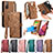 Funda de Cuero Cartera con Soporte Carcasa S18D para Samsung Galaxy S20 FE 4G