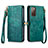 Funda de Cuero Cartera con Soporte Carcasa S18D para Samsung Galaxy S20 FE 4G