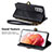 Funda de Cuero Cartera con Soporte Carcasa S18D para Samsung Galaxy S21 FE 5G