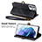 Funda de Cuero Cartera con Soporte Carcasa S18D para Samsung Galaxy S22 Ultra 5G