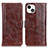 Funda de Cuero Cartera con Soporte Carcasa T04 para Apple iPhone 13