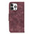 Funda de Cuero Cartera con Soporte Carcasa T06 para Apple iPhone 14 Pro Max