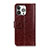 Funda de Cuero Cartera con Soporte Carcasa T10 para Apple iPhone 14 Pro Max