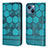 Funda de Cuero Cartera con Soporte Carcasa Y04B para Apple iPhone 13