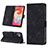 Funda de Cuero Cartera con Soporte Carcasa YB1 para Samsung Galaxy M04