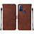 Funda de Cuero Cartera con Soporte Carcasa YB4 para Motorola Moto G Play (2023)