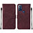 Funda de Cuero Cartera con Soporte Carcasa YB4 para Motorola Moto G Play (2023)